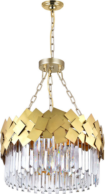 CWI 1100P24-6-169 Panache Medallion Gold 24" Lighting Pendant