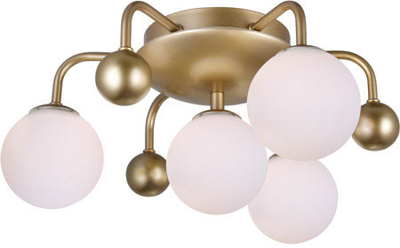 CWI Lighting 1125C16-4-268 Element Modern Sun Gold LED Ceiling Light Fixture