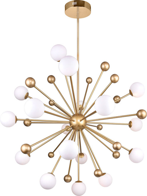 CWI 1125P39-17-268 Element Modern Sun Gold LED Lighting Chandelier