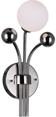 CWI Lighting 1125W8-1-613 Element Contemporary Polished Nickel LED Lamp Sconce