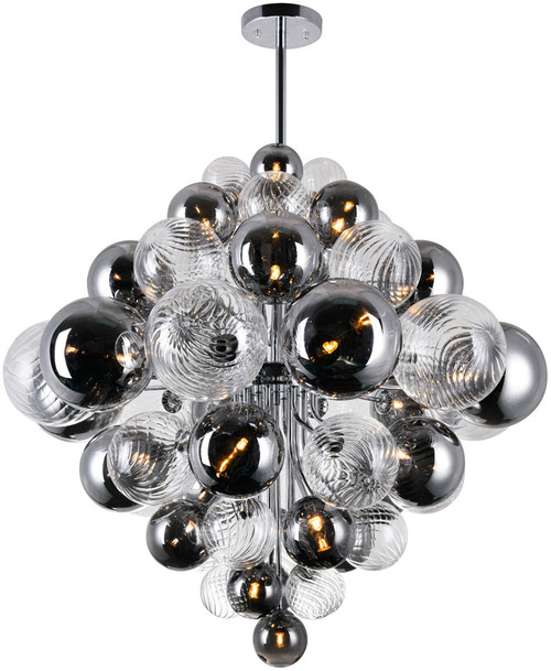CWI 1205P36-27-601 Pallocino Modern Chrome LED 36" Drop Ceiling Lighting