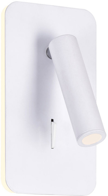 CWI 1243W6-103 Private I Contemporary Matte White LED Wall Lamp