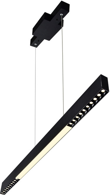 CWI Lighting 1701P45-B-101 Pienza Modern Black LED Island Light Fixture