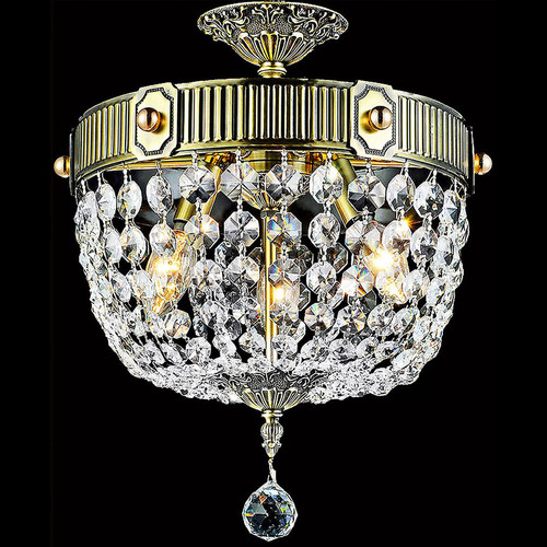 CWI 2048C13GB Brass French Gold 13" Overhead Lighting