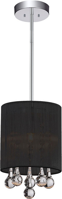 CWI 5006P6C-R (B) Water Drop Chrome Halogen Mini Drum Drop Lighting