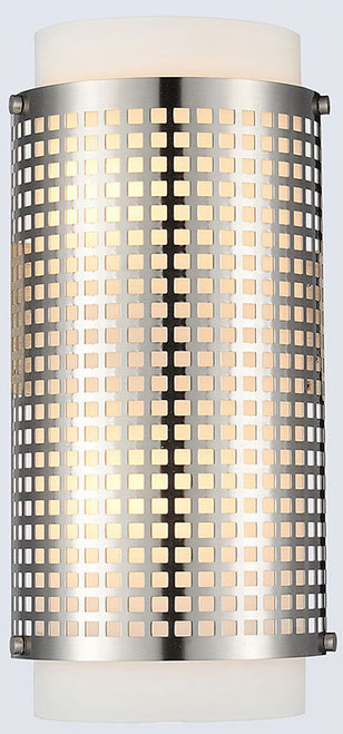 CWI 5209W6SN Checkered Contemporary Satin Nickel Wall Light Sconce