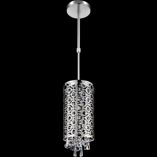 CWI 5430P6ST-R Galant Chrome Halogen Mini Drum Pendant Lamp