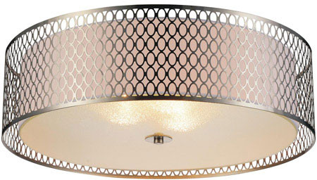 CWI Lighting 5555C22SN Mikayla Modern Satin Nickel 22" Ceiling Lighting Fixture