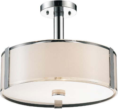 CWI 5571P17C-R Lucie Contemporary Chrome 17" Home Ceiling Lighting