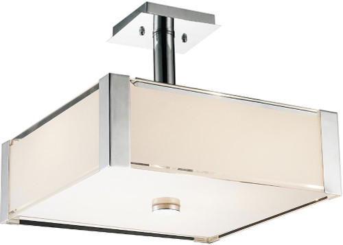 CWI 5571P21C-S Lucie Modern Chrome 21" Ceiling Lighting