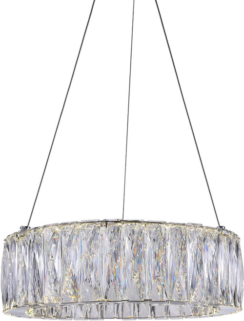 CWI 5704P16-1-601-B Juno Chrome LED 16" Pendant Lamp
