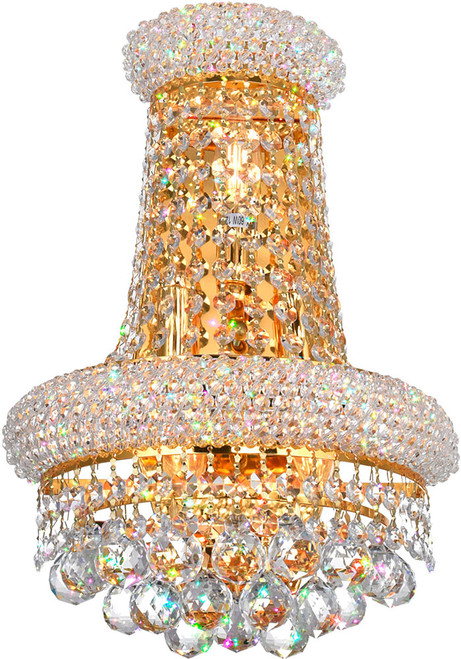 CWI 8001W12G-B Empire Gold Wall Light Sconce