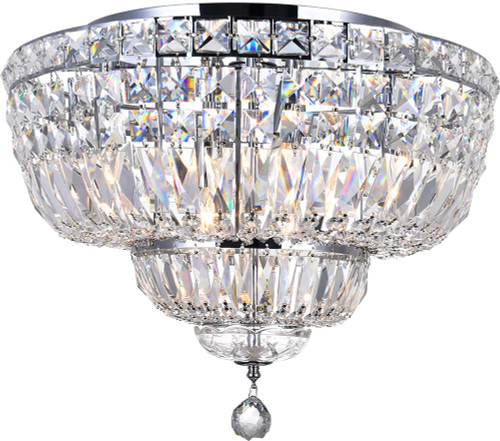 CWI 8003C20C Stefania Chrome 20" Ceiling Lighting Fixture