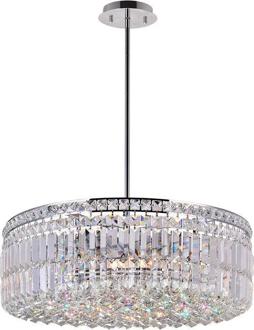 CWI 8006P24C-R Colosseum Chrome 24" Pendant Lighting Fixture