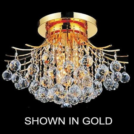 CWI Lighting 8012C20C Princess Modern Chrome Ceiling Light Fixture