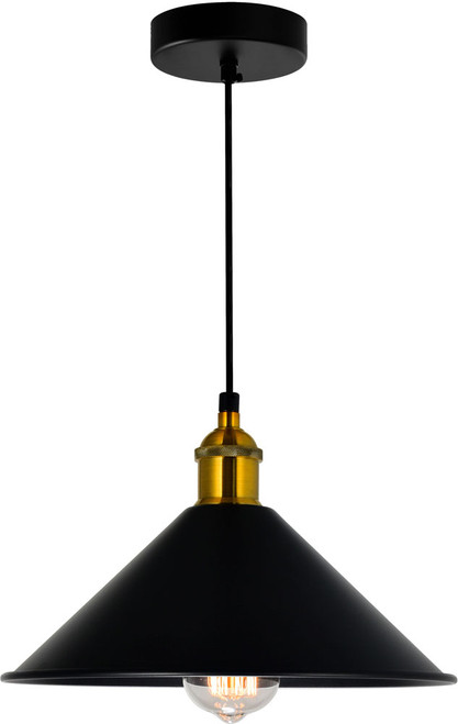 CWI Lighting 9605P10-1-101-B Brave Vintage Black Mini Drop Ceiling Lighting