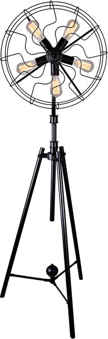 CWI 9606F20-5-101 Pamela Black Floor Lighting