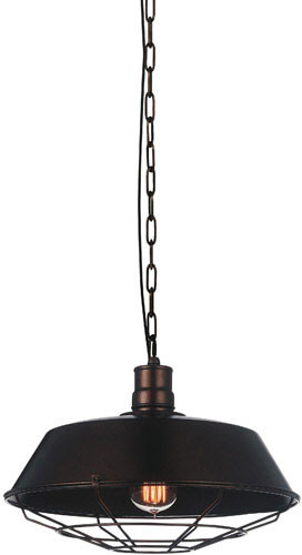 CWI Lighting 9611P14-1-126 Morgan Contemporary Chocolate 14" Drop Lighting
