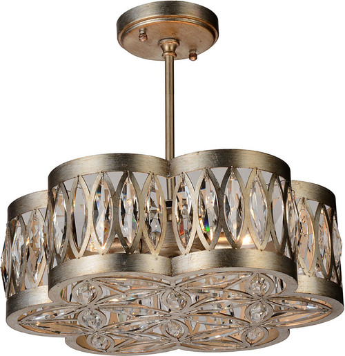 CWI 9906P16-6-208 Nova Champagne Halogen 16" Hanging Pendant Lighting