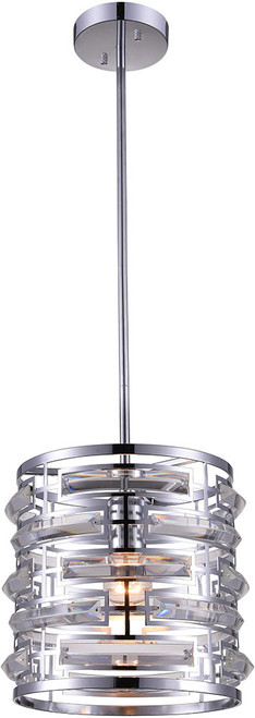 CWI 9975P10-1-601 Petia Chrome Mini Hanging Pendant Light