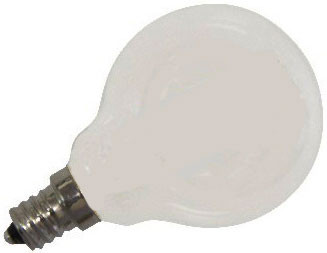 Cyber Tech LB40FG16-D/WW/2PK Modern LED G16 Frosted Globe Dimmable E12 Base 2700K Light Bulb (Pack of 2)