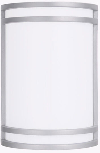 Cyber Tech S15SAT-WT-NS/LED Contemporary Nickel Satin LED Exterior 10" 15W Saturn Sconce Lighting