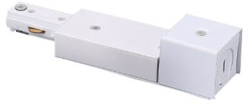 Cyber Tech TL-ECBX/WH Modern White Track Light End Connector for Conduit Box