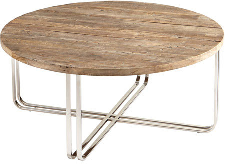 Cyan Design 06561 Montrose Modern Black Forest Grove and Chrome Table