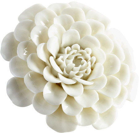 Cyan Design 09106 Flourishing Flowers Off White Glaze Wall Art