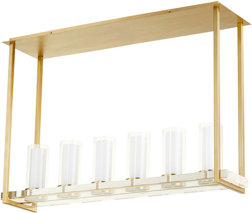 Cyan 09227 Orion Modern Aged Brass Island Light Fixture