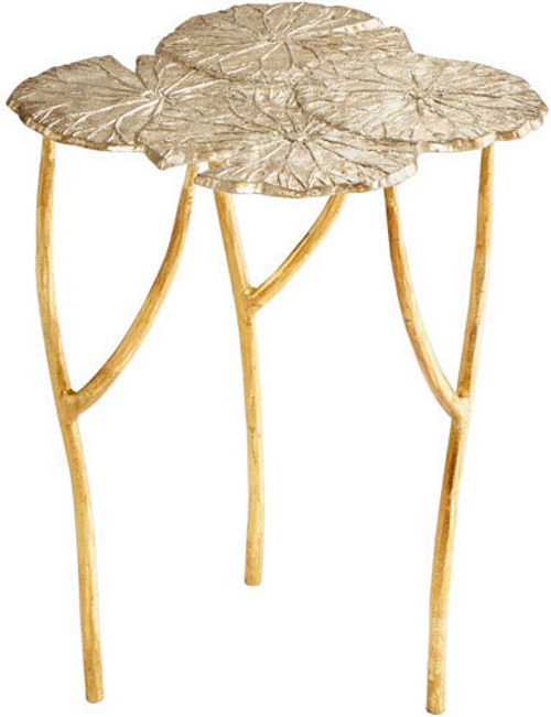 Cyan 09281 Ulla Contemporary Silver and Gold Table