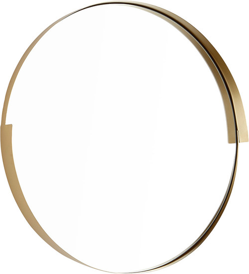 Cyan 10515 Gilded Band Contemporary Gold Wall Mounted Mirror