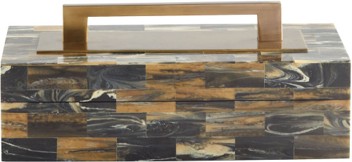 Cyan Design 11534 Cairo Modern Antique Brass Box