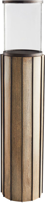 Cyan Design 11541 Reed Floor Hurricane Modern Bronze Large Candle Holder