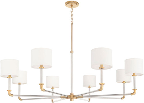 Cyan Design 11955 Hightower Clear and Aged Brass Lighting Chandelier