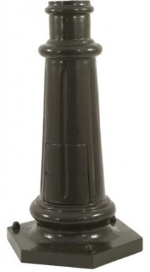 Dabmar BS350-BZ Modern Bronze Exterior Surface Mounted Base for 3" Round Post