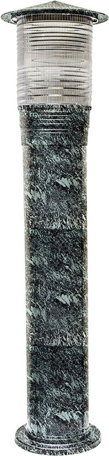 Dabmar D350-LED-VG Contemporary Line Voltage Verde Green LED Outdoor Landscape Lighting Design Bollard