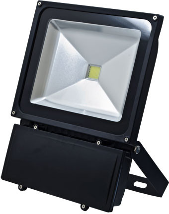 Dabmar DF5967-LB70-65K-B Flood Light Contemporary Line Voltage Black LED Outdoor Landscape Secure Home Lighting