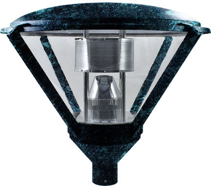Dabmar GM500-VG Post Top Contemporary Verde Green Outdoor Post Light Top