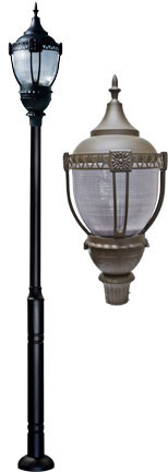 Dabmar GM8050-LED75-BZ Cast Aluminum Dark Top Acorn Bronze LED Outdoor Post Lighting