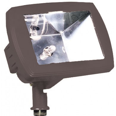 Dabmar LV105-LED-BZ Modern Bronze LED Low Voltage Exterior Landscape Lighting Fixture Mini Flood Light