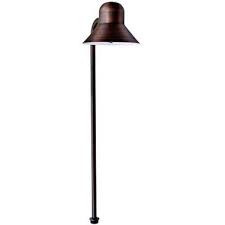 Dabmar LV217-LED-ABZ Contemporary Antique Bronze LED Low Voltage Outdoor Landscape Light Fixture Path Light