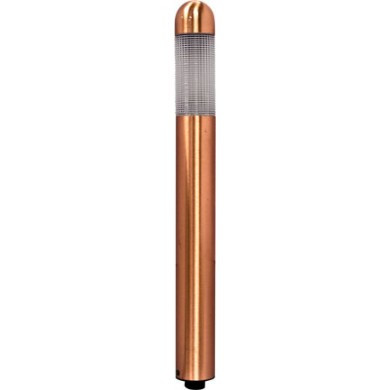 Dabmar LV62-LED-CP Modern Copper LED Low Voltage Exterior Residential Landscape Lighting Mini Bollard