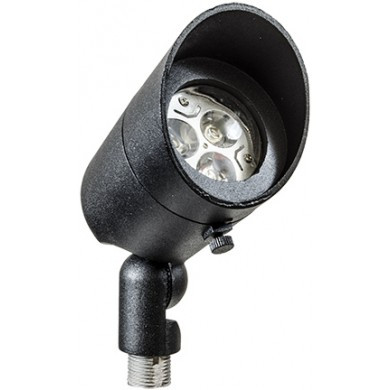 Dabmar LV130-LED-B Contemporary Black LED Low Voltage Outdoor Landscape Lighting Spot Light