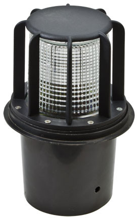 Dabmar LV15-B Beacon Modern Black Halogen Low Voltage Exterior Well Lighting