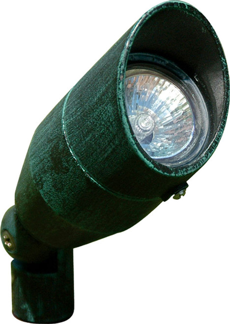 Dabmar LV190-LED-PG Contemporary Patina Green LED Low Voltage Outdoor Landscape Light Fixture Spot Light