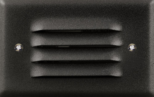 Dabmar LV617-B Black Halogen Indoor / Low Voltage Outdoor Cast Aluminum Recessed Louvered Step Light Fixture