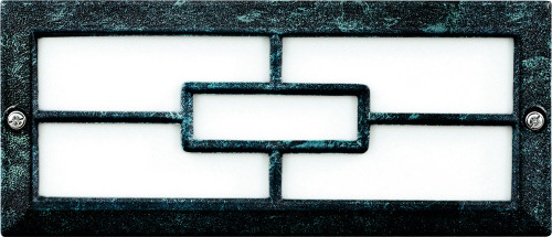 Dabmar LV636-VG Modern Verde Green Halogen Interior / Low Voltage Exterior Cast Aluminum Recessed Step Light