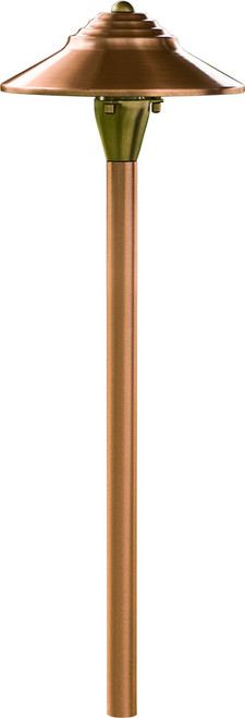 Dabmar LV66-CP Contemporary Copper Halogen Low Voltage Exterior Pathway Lighting