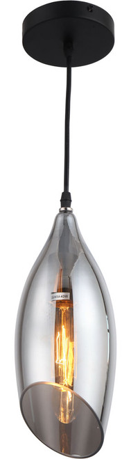 Dainolite ABB-61P-SM Abba Modern Black / Black Mini Hanging Light